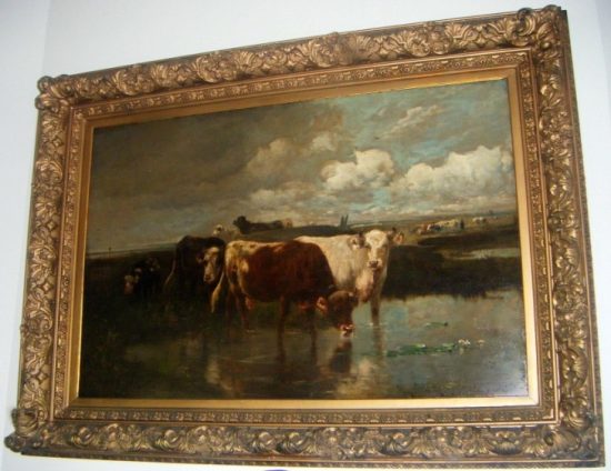 cattle oil painting