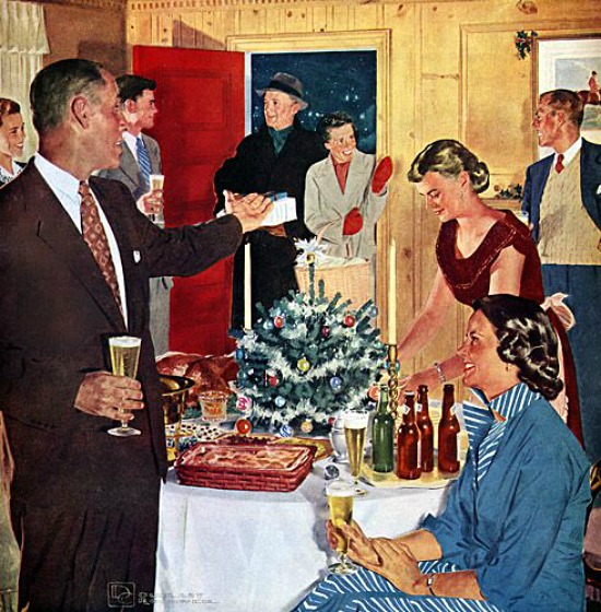 retro Christmas party