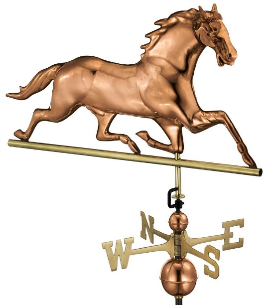 Pure Copper Horse Weathervane