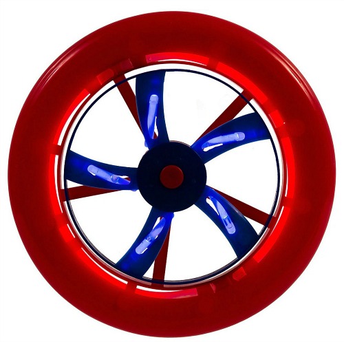 red white blue glow wheel