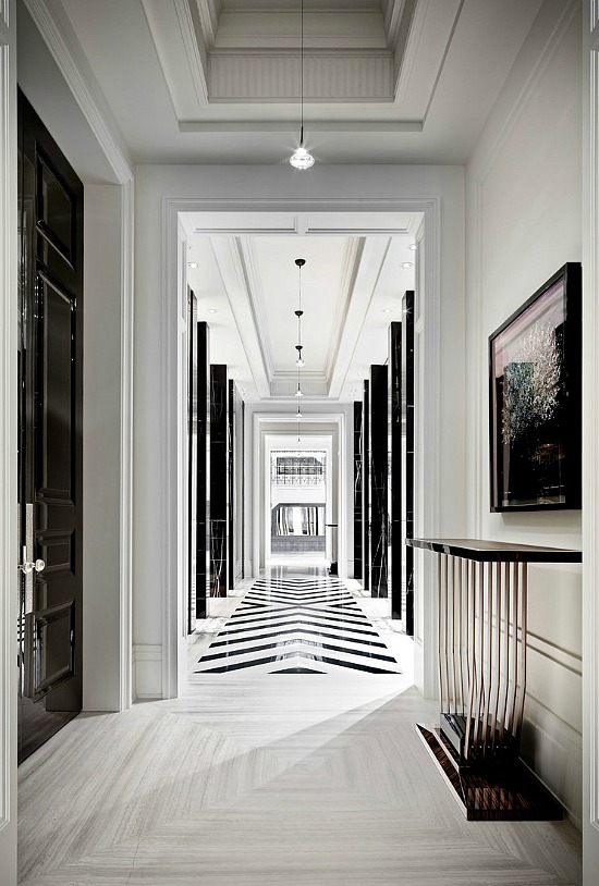 black-white-foyer