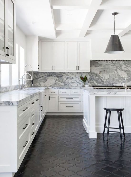 white-kitchen-black-floors