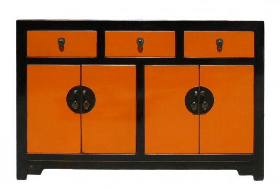 black-orange-console
