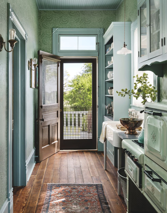 green-and-blue-kitchen