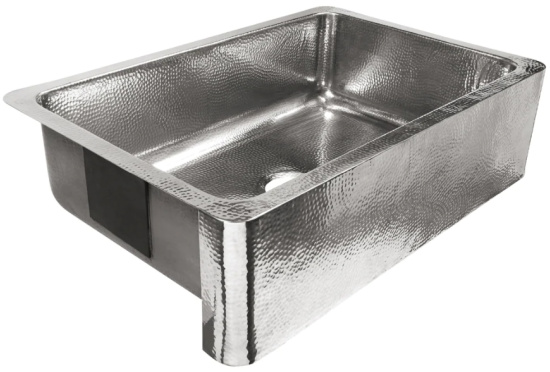 Percy Farmhouse Apron-Front Crafted Stainless Steel 32 in. Single Bowl Kitchen Sink