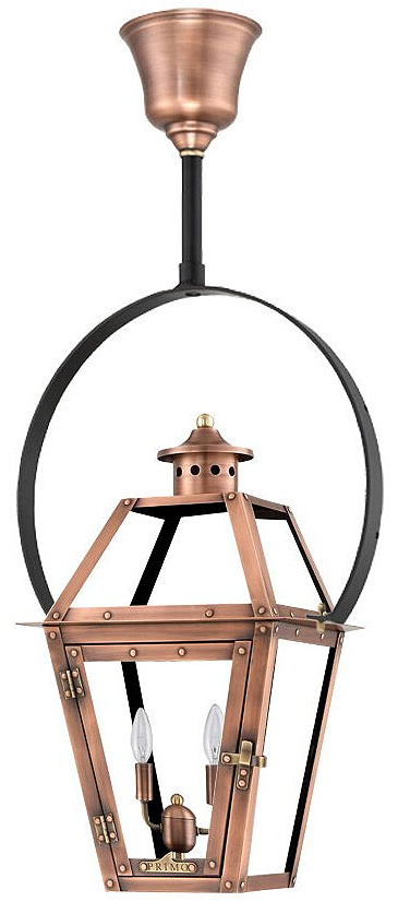Orleans Aged Copper 2 -Bulb Outdoor Hanging Lantern