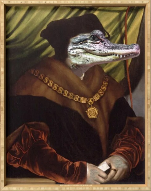 High Chancellor Crocwell portrait Serving Tray
