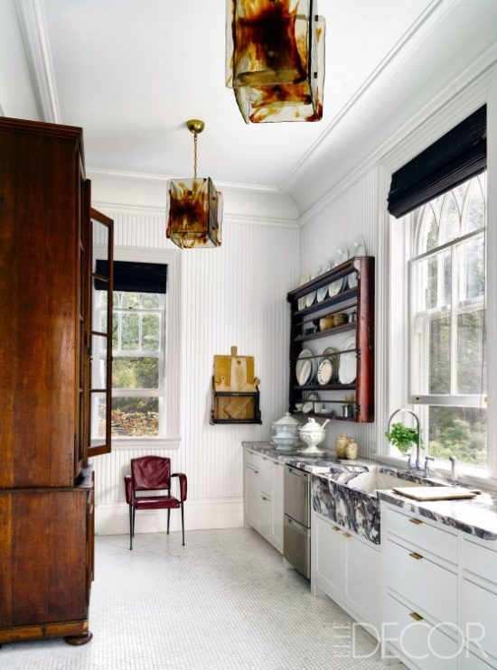 white-kitchen-marble-countertops
