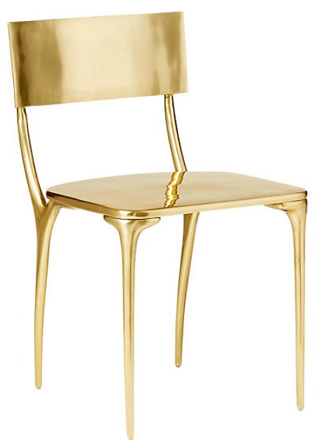 gold Oro dining chair