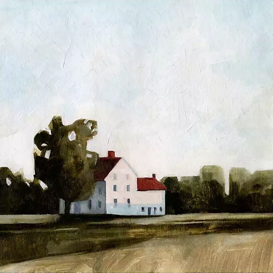Quiet Farmhouse Canvas Art Print