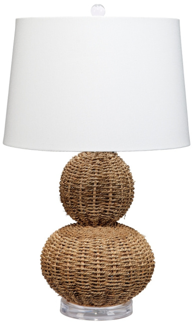 Handwoven Seagrass Table Lamp
