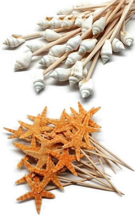 seashell-starfish-toothpicks