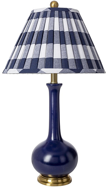 Dowd Traditional Blue Accent Table Lamp