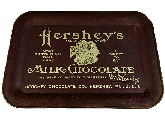 Vintage Hershey's Milk Chocolate Metal Tray