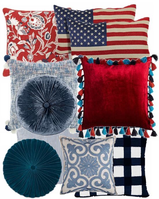 red-white-blue-pillows