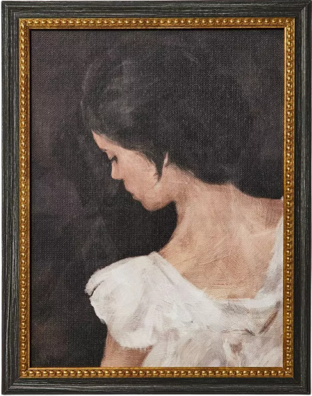 Female Portrait Framed Wall Art Canvas