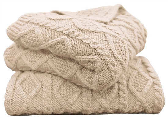 Hiend Accents Cable Knit 50"x60" Throw