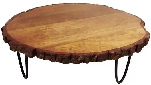 Wooden Slice Cake Stand