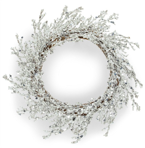 Belham Living Silver Christmas Wreath