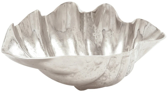 Silver Aluminum Shell Shell Decorative Bowl