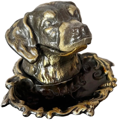 Vintage ashtray dog head