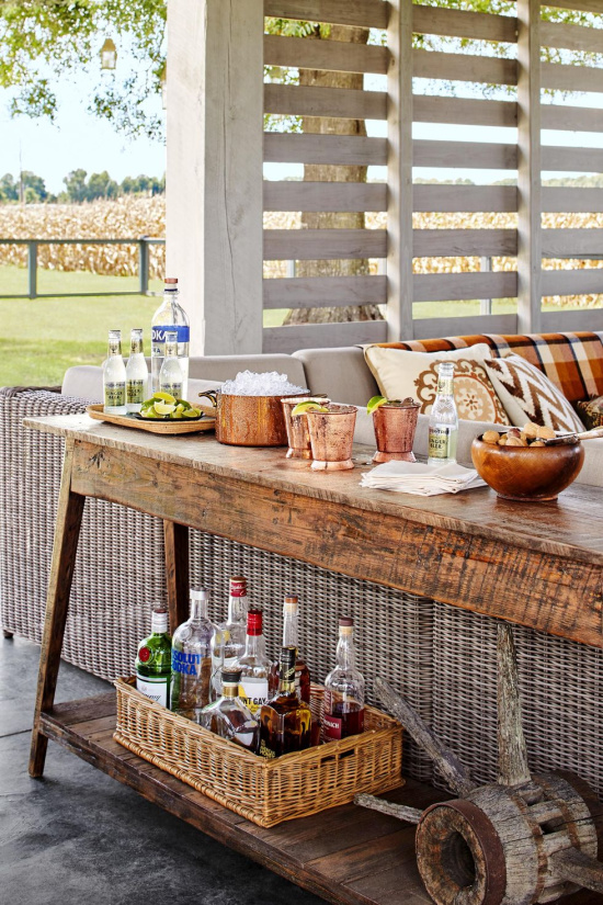 console-table-outdoor-home-bar-ideas