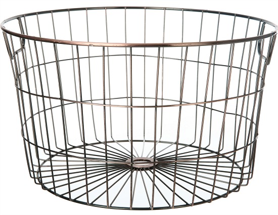 Mainstays Medium Round Wire Copper Basket - 4 Pack