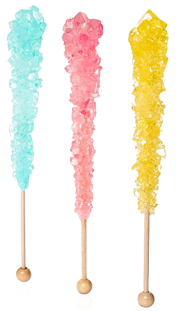 Spring Rock Candy Sugar Sticks