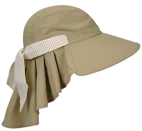 Tirrinia Ladies Wide Brim Sun Flap Cover Cap Adjustable Beach Gardening Hat