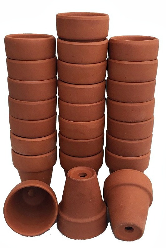 clay pots garden