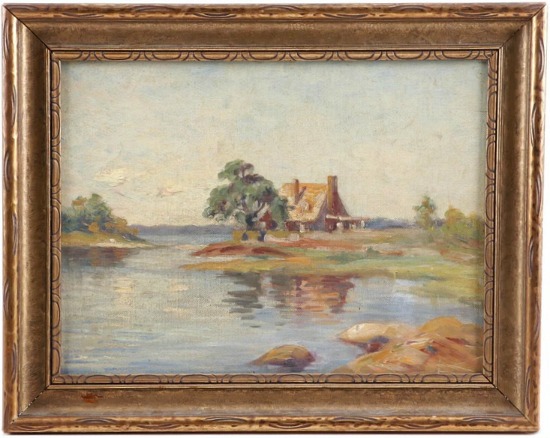 Coastal Landscape Oil Painting