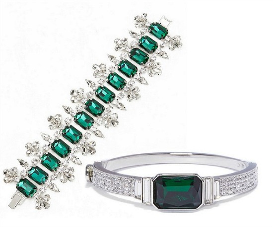 emerald style statement bracelets