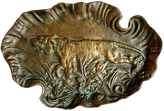 Bronze Tiger Trinket Tray