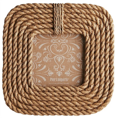 Natural Rope 4x4 Picture Frame