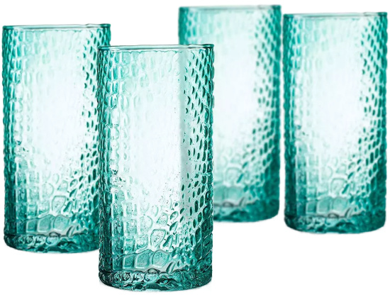 elle-decor-bistro-croc-15-5-oz-highball-glass-drinkware-set-of-4