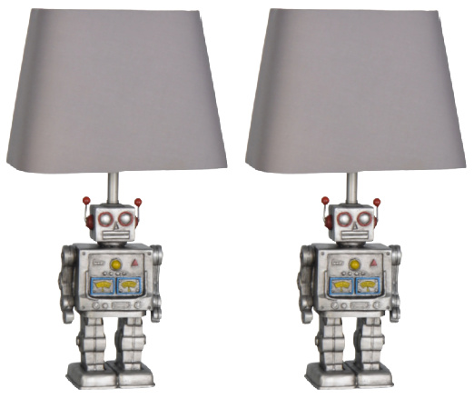 Lamps Per Se 16.5- inch Robot Table Lamp (Set of 2)