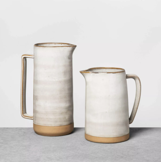 stoneware pitcher gray Hearth & Hand with Magnolia