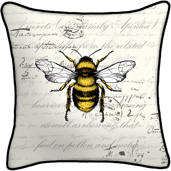 Bee-outdoor-pillow
