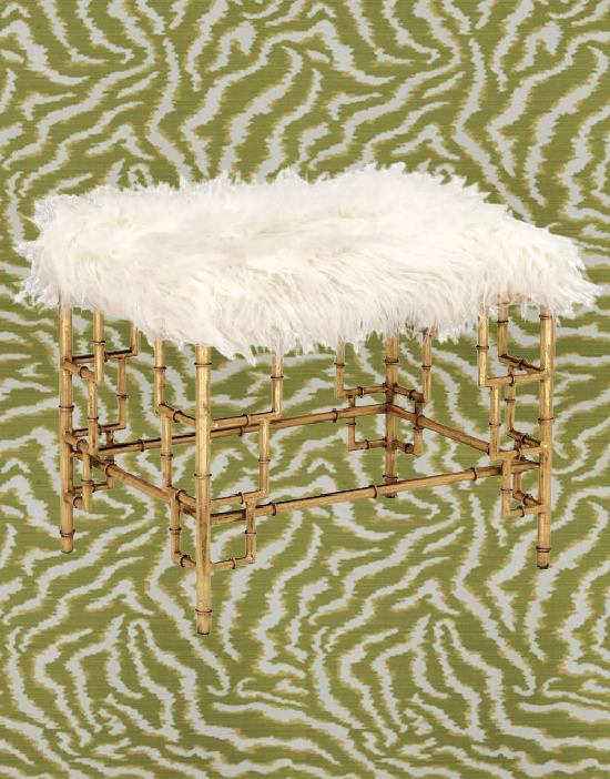  Bengal Tiger Grass Fabric by Fabricut