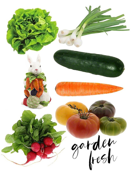 garden fresh salad ingredients
