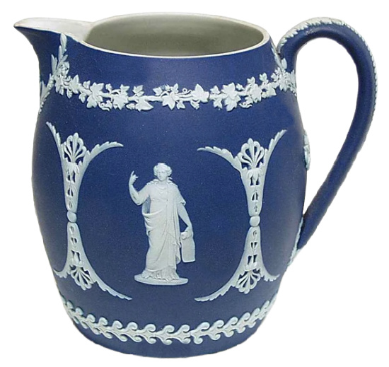 Wedgwood Blue Jasperware pitcher