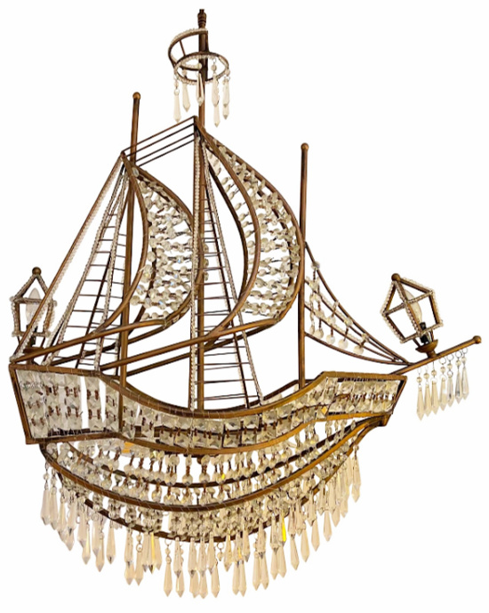 crystal ship chandelier