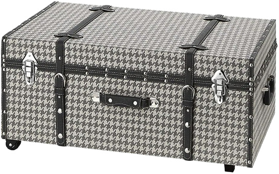 Texture® Brand Trunk - Houndstooth Gray