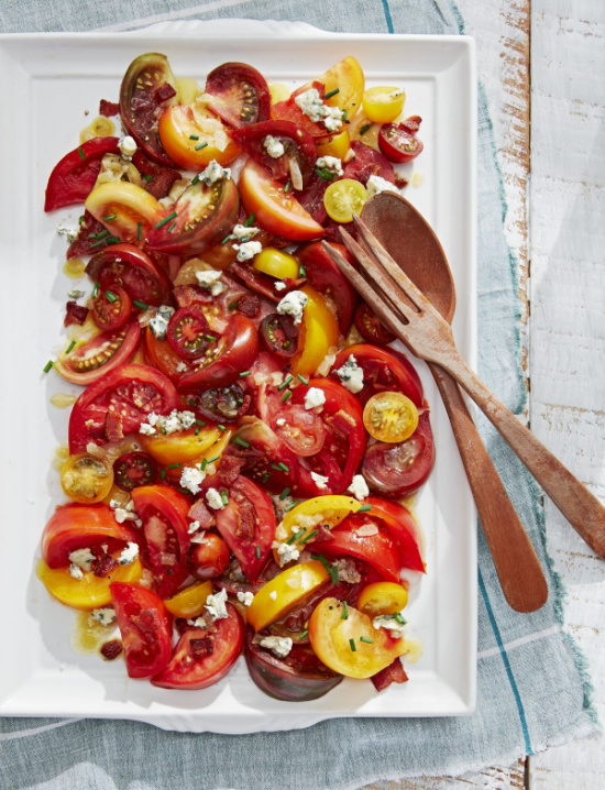 Tomato Salad with Bacon Vinaigrette