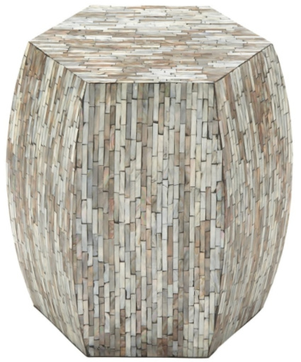 Grey-Shell-Contemporary-Accent-Table