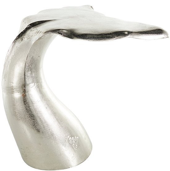 Silver-Aluminum-Tail-Whale-Accent-Table