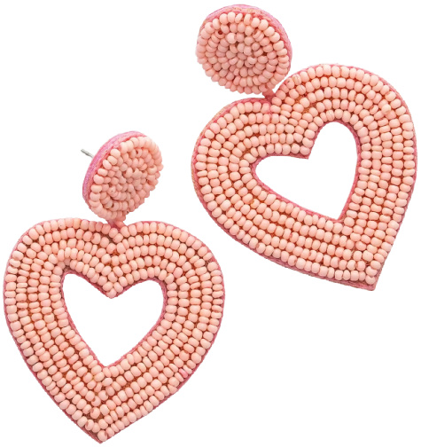 Bijoux Bar Heart Drop Earrings