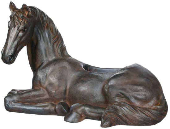 Sullivans Horse Vase 16"H Bronze