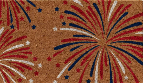American Fireworks Doormat Natural