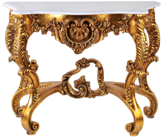 Rosia 36" Genuine Marble Console Table